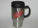 DETROIT RED WINGS 16 oz. Logo Stainless Steel TRAVEL MUG