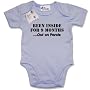 Dirty Fingers  Been inside for 9 months...Out on Parole  Baby & Toddler Short Sleeve Bodysuit / BabyGrow, 0-3 months, Blue