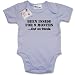 Dirty Fingers  Been inside for 9 months...Out on Parole  Baby & Toddler Short Sleeve Bodysuit / BabyGrow, 0-3 months, Blue