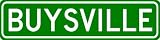 BUYSVILLE Sign - Personalized BUYS Last Name Sign - Aluminum - 4 x 18 Inches
