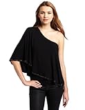 IMAGE OF Plenty By Tracy Reese Women's Embellished One-shoulder Top, Black, Large