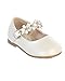 iGirldress Infant Toddler Girls Straps Flower Girls Shoes S125 Ivory Size 8