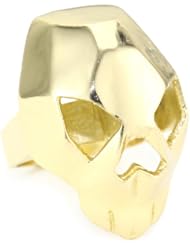 CHRISHABANA "Now Is Tomorrow" Fractal Skull Gold Ring