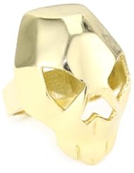 CHRISHABANA "Now Is Tomorrow" Fractal Skull Gold Ring