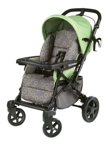 Peg Perego Uno Convertible Carriage to Stroller System in Bubbles Green