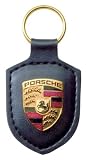 Porsche Crest Key Ring - Black