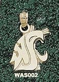 Washington State Wsu Cougar Head 9/16 Charm/Pendant -14K/10K, Stainless Steel or Gold Plated