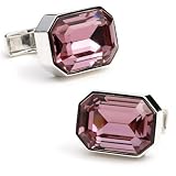 Pink Royal Crystal Cufflinks-CLI-RR-239