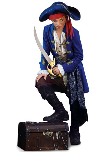 Blue Pirate Kids Costume - Small - Small