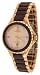 Oniss #ON8012-LRG3 Women's Rose Gold Trim Swiss Quartz Burgandy Ceramic and Stainless Steel Watch