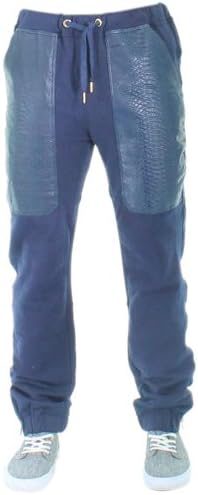 Hudson NYC Croc Joggers Men's Jogging Sweatpants Fleece Blue Size XXL