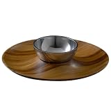 Nambe Santa Fe 15-Inch Chip & Dip Set