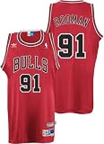 Dennis Rodman Jersey: adidas Red Throwback Swingman #91 Chicago Bulls Jersey