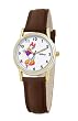 Disney Women's D077S007 Daisy Duck Brown Leather Strap Watch