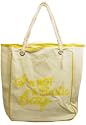 Im I'm not a plastic bag in Tote/Shopping Bag-Yellow Trim