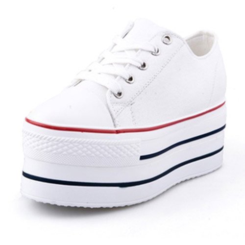 Generic Women's Classic Wedge High Heel Canvas Fashion Sneaker