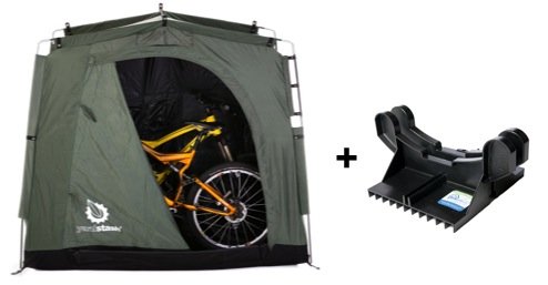 EZ Bike Stand and YardStash II Bike Storage BundleB009NMO2H8