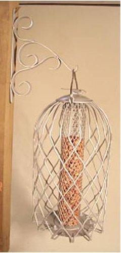 Large Pewter Caged Nut Feeder