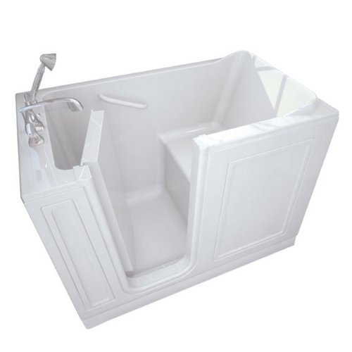 American Standard 2848.110.CL.CLW 28Inch by 48Inch WalkIn Combo Massage Bathtub with Left