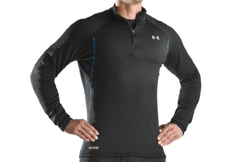 Mens ColdGear® UA Base™ 3.0 1/4 Zip Shirt Tops by Under Armour