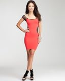 Off Shoulder Mesh Bodycon Dress