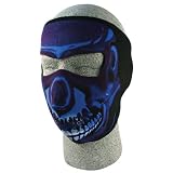 Zan Headgear Full Face Neoprene Mask Blue Chrome OSFA WNFM024