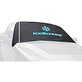 icescreen Magnetic Windshield Ice and Snow Cover, X-Large, Black