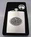 Stainless Steel Motorcyle Flask with Satin Finish-8oz