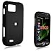 Black Rubberized Case Cover Protective SNAP-ON for Samsung Omnia II i8000