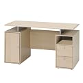 Desk with Storage Drawers/Door-Maple