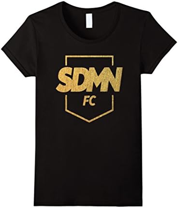 Women's Sidemen FC Gold T-Shirt Medium Black