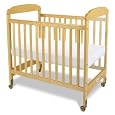 Foundations Serenity Compact Sized Clearview Crib, Natural