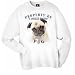 

Pug "Property Of" Adult Sweatshirt