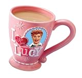 Vandor 14301 I Love Lucy Sculpted Ceramic Mug, It's so tasty, Pink, 18-Ounce