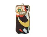 Capri Glasses Case, Brown Leaf
