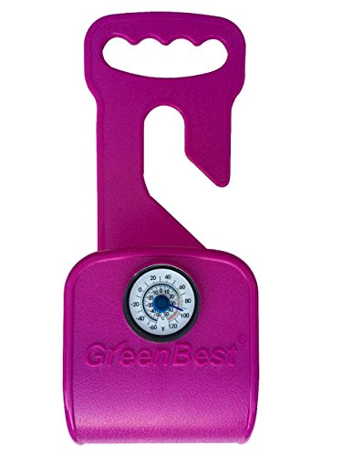 Greenbest Rust-free Hose Hanger with Thermometer (Purple)