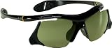 Under Armour Thief Sport Sunglasses,Shiny Black Frame/Green Lens,one size
