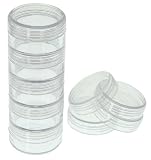 SE 87442BB 5 Plastic Storage Containers with Screw Top Lids
