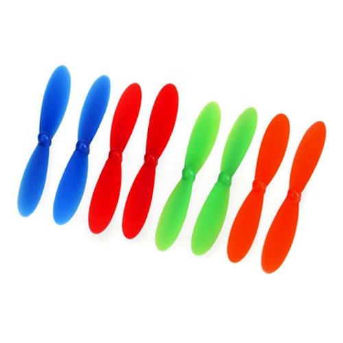 Rotor Blade Set, (2)Red,(2)Blue,(2)Grn,(2)Org:QR-1