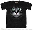 The Mountain Emerald Eyes Cat Face Adult Tee T-shirt