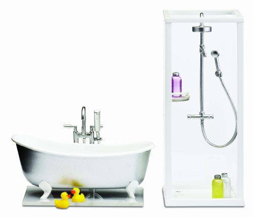 Lundby Smaland Dollhouse Shower + Bath Set