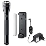 Mag-Lite ML125-35014F wiederaufladbare LED Taschenlampe bis zu 193 Lumen inkl. elektron. Multifunktionsschalter und NiMH-Akku