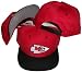 Kansas City Chiefs Two Tone Snapback Adjustable Plastic Snap Back Hat / Cap
