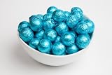 Caribbean Blue Foiled Milk Chocolate Balls (5 Pound Bag)