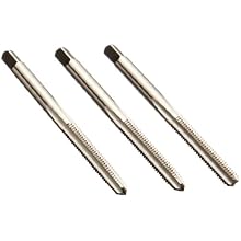 Union Butterfield 1528S(UNC)/1528S(UNF)/1528S(UNS) High-Speed Steel Hand Tap Set, Uncoated (Bright) Finish, Round Shank with Square End, 3-Piece (1 Taper, 1 Plug, 1 Bottoming Chamfer)