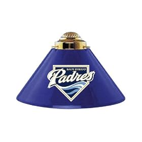 San Diego Padres 3pc SWAG METAL SHADE POOL BILLIARD TABLE LAMP LIGHT