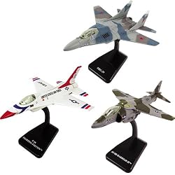 InAir E-Z Build 3pc Set - F-16 Fighting Falcon Thunderbirds, AV-8B Harrier and MiG 29