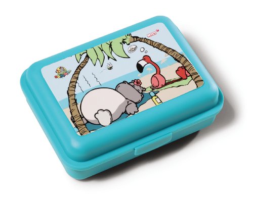 Nici 34084 - Brotbox  Happy Summer t&uuml;rkis 13 x 6.4 x 17.6 cm