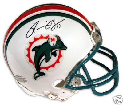 Ronnie Brown Autographed Miami Dolphins Riddell Mini Helmet