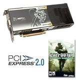 XFX GeForce 9800 GX2 Video Card - Extreme Edition, FREE Call of Duty 4 PC Game, 1GB DDR3, PCI Express 2.0, SLI Ready, (Dual Link) Dual DVI, HDMI